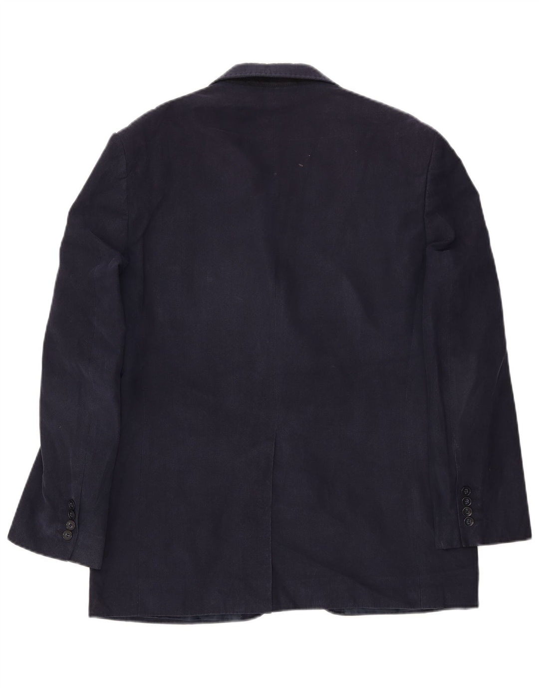 Мужской пиджак на двух пуговицах MARKS & SPENCER UK 40, большой темно-синий из вискозы