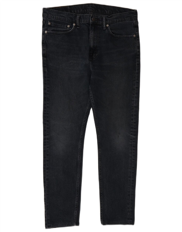 Мужские узкие джинсы Levi's W34 L30 темно-синие, хлопок