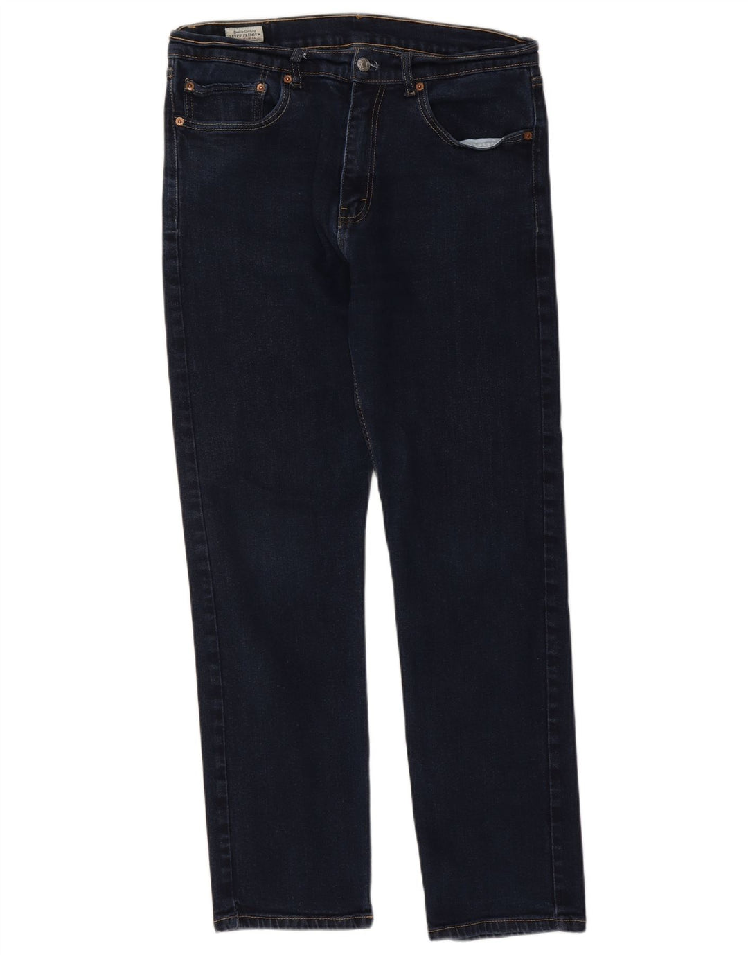 Мужские прямые джинсы Levi's 505 W36 L32 темно-синие, хлопок
