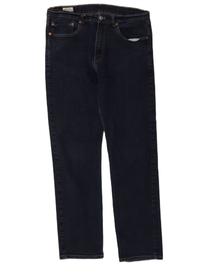 Мужские прямые джинсы Levi's 505 W36 L32 темно-синие, хлопок