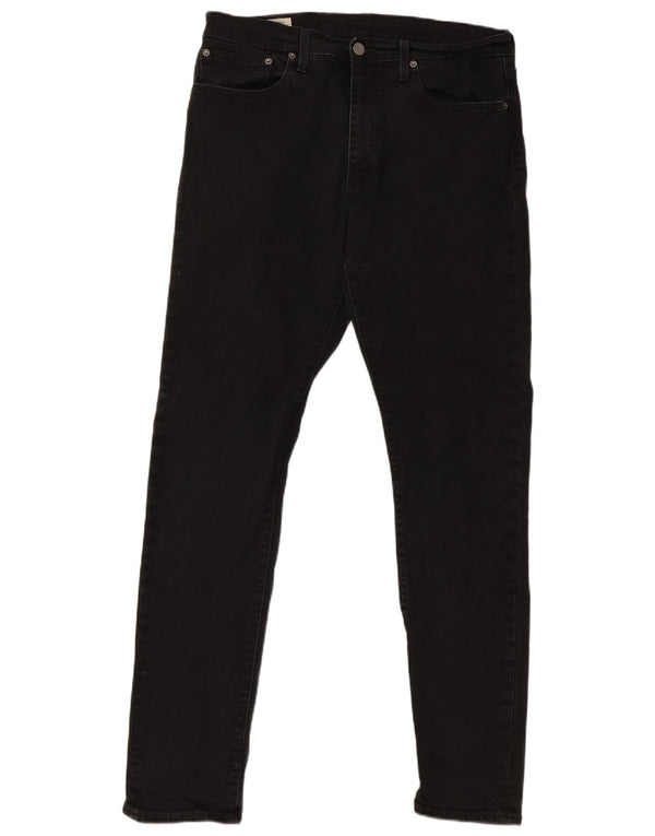 Мужские зауженные джинсы Levi's 512 W34 L34, черный хлопок