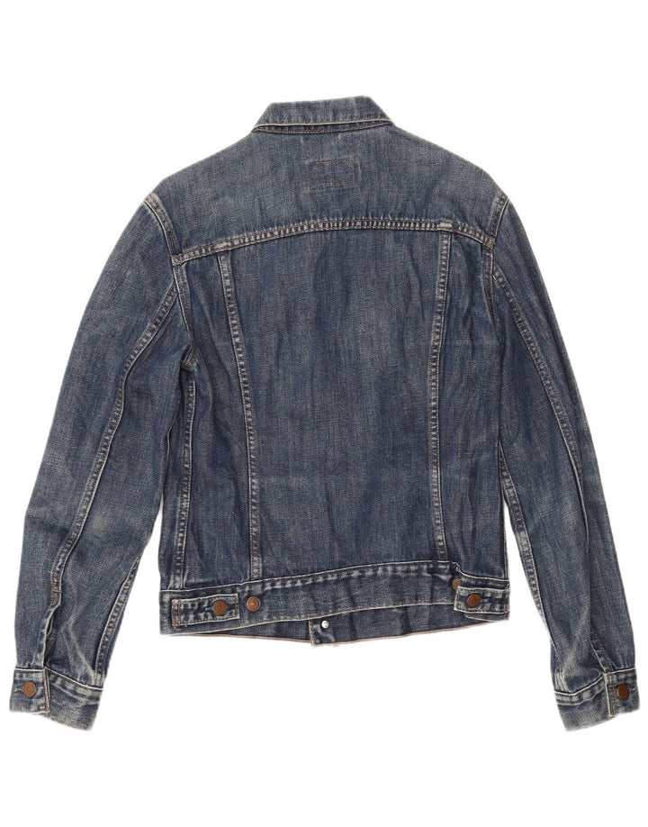 Джинсовая куртка Levi's для девочек 11-12 лет, средний темно-синий, хлопок