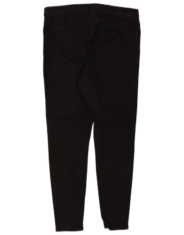Женские джинсы джеггинсы Marks & Spencer UK 18 XL W36 L29 черные хлопковые
