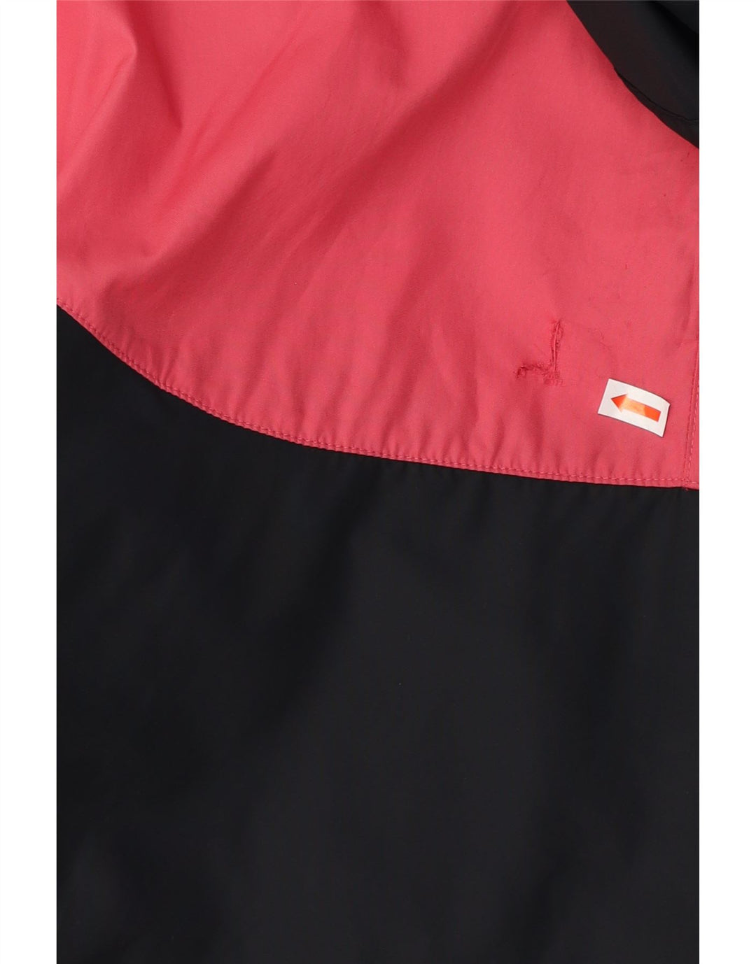 NIKE Womens Hooded Windbreaker Jacket UK 14 Large Black Colourblock