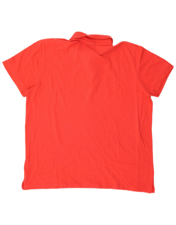 Мужская рубашка-поло Kappa 2XL красная, хлопок