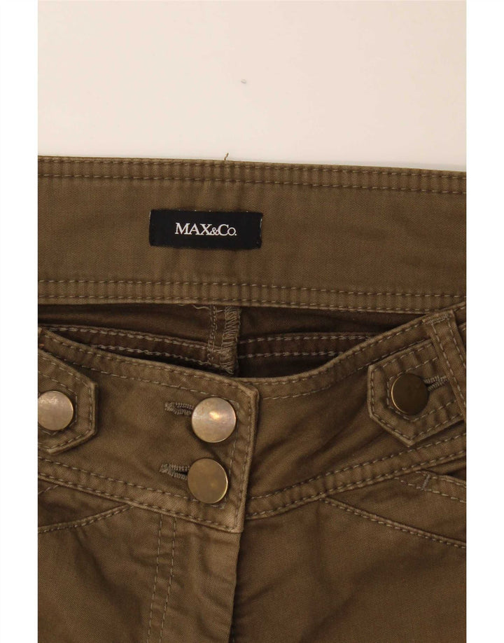 Макс и Ко. Женские повседневные брюки Bootcut W32 L32 Хаки