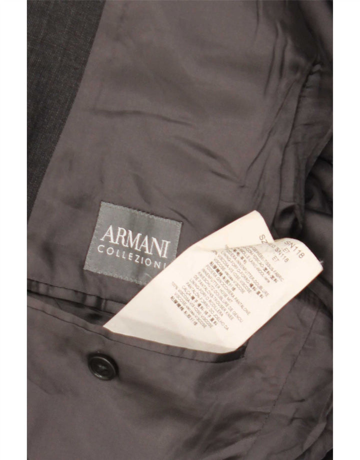 Мужской пиджак Armani Collezioni на 2 пуговицах IT 50, большой, серый, шерсть