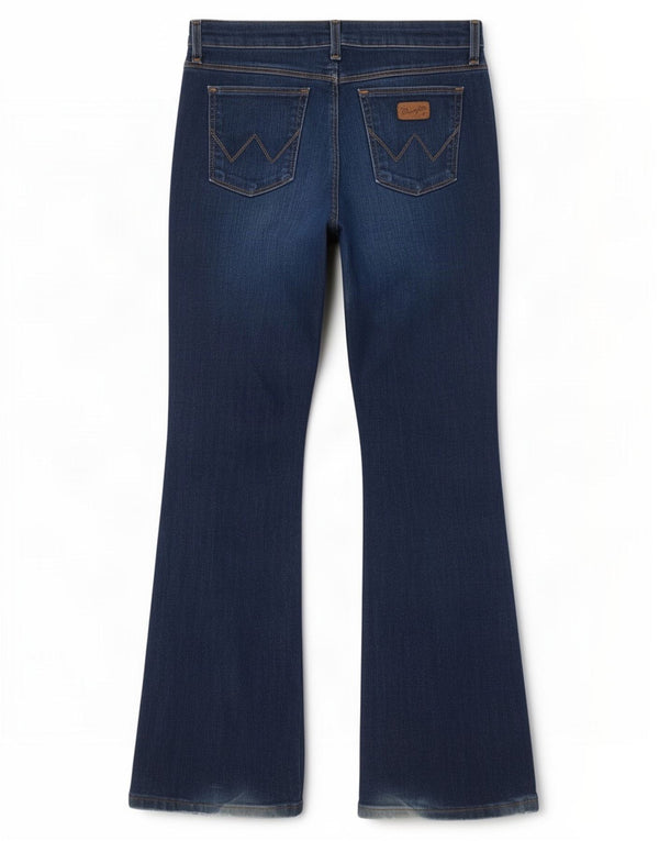 Женские расклешенные джинсы Wrangler W30 L32, синий хлопок