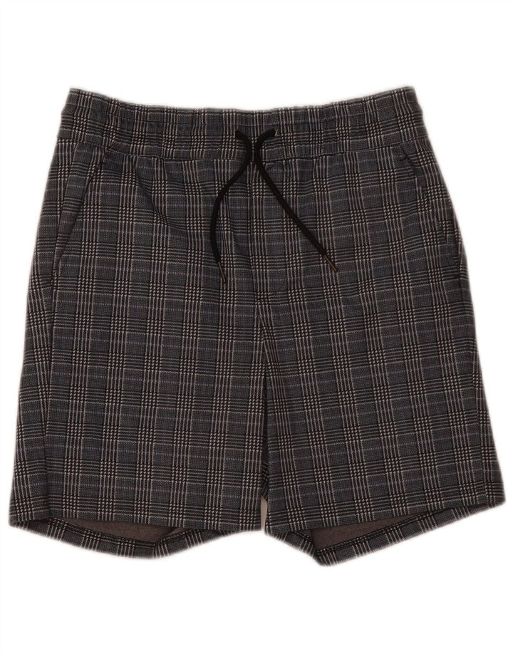 Мужские шорты чинос Jack & Jones, маленькие, серые, полиэстер в клетку W29