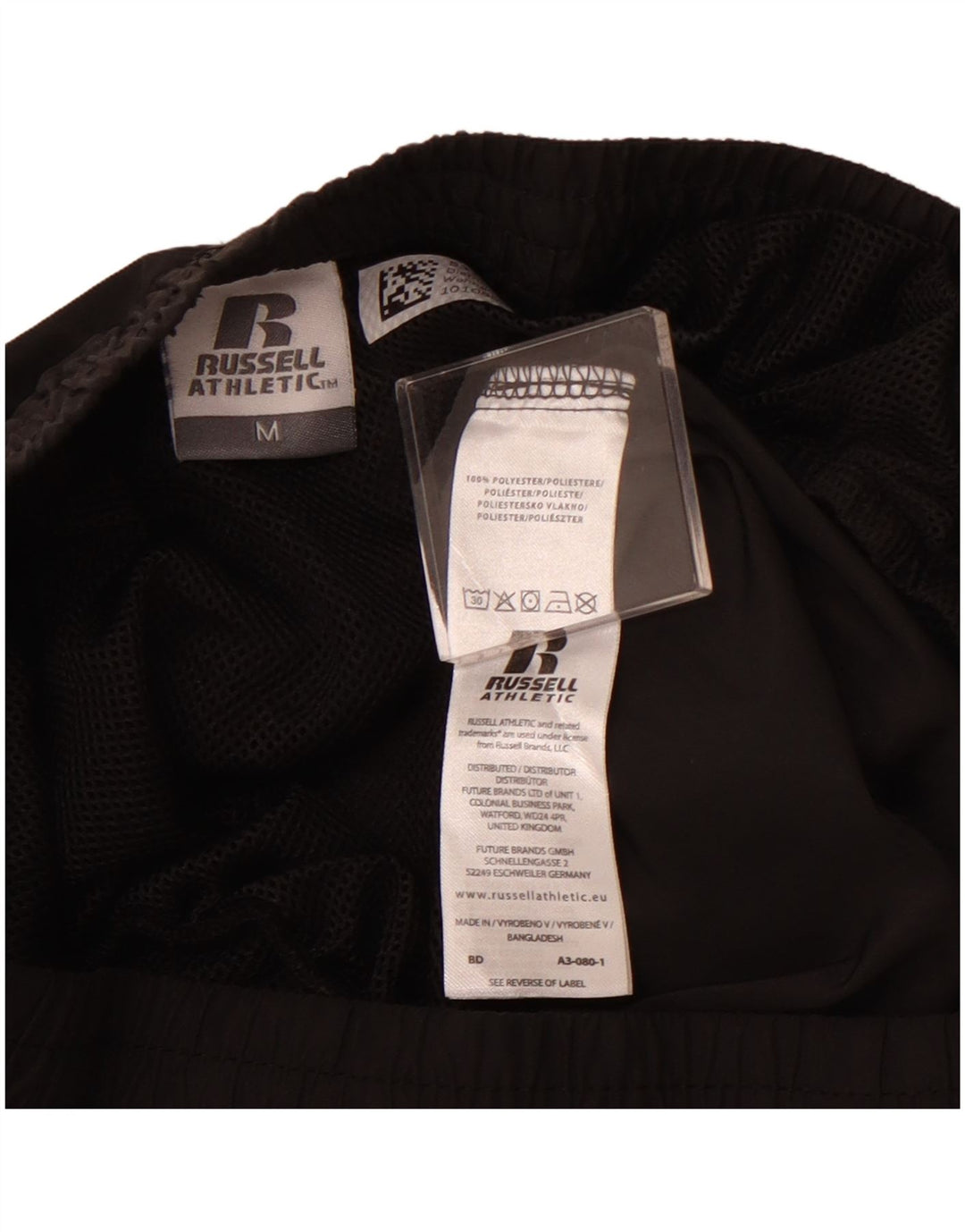 Мужские спортивные шорты RUSSELL ATHLETIC, средний черный полиэстер