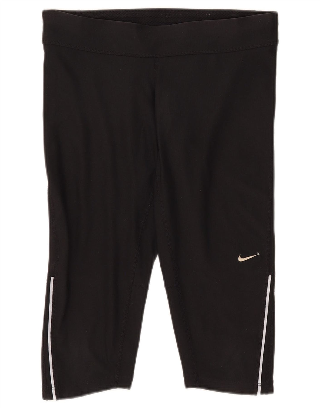 Женские спортивные шорты-бермуды NIKE Dri Fit UK 10, маленькие черные из полиэстера
