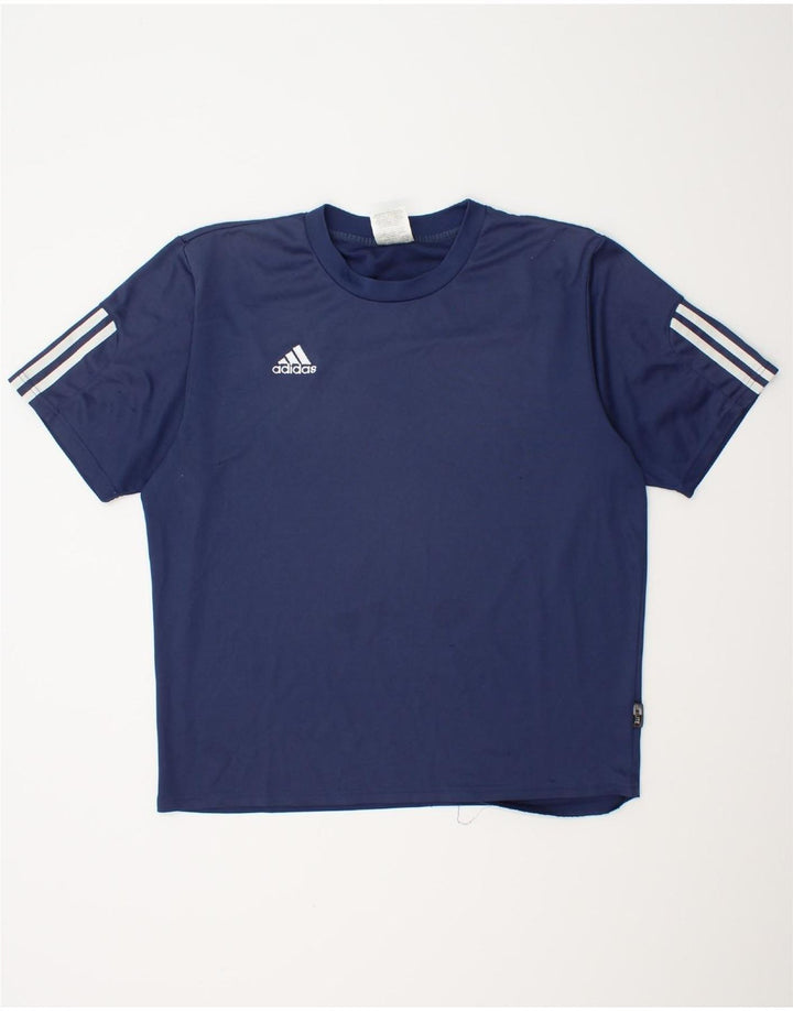 Мужская футболка ADIDAS Climalite, большой темно-синий полиэстер