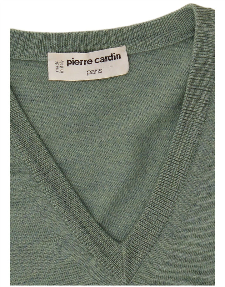 Мужской джемпер с v-образным вырезом Pierre Cardin, средний зеленый