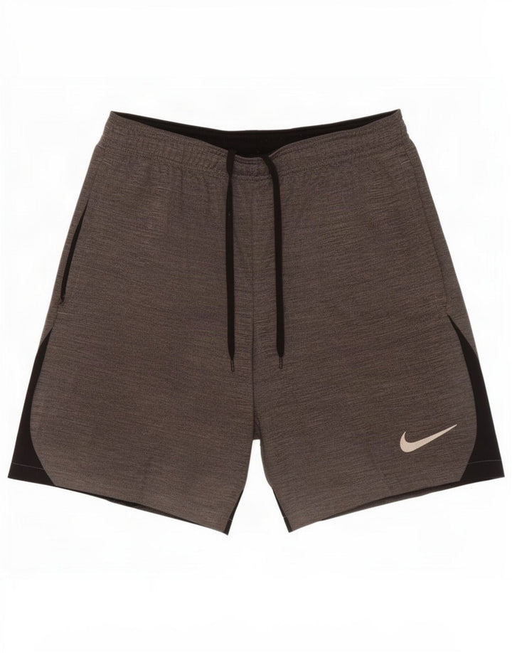 Мужские спортивные шорты Nike Dri Fit Slim из полиэстера среднего серого цвета