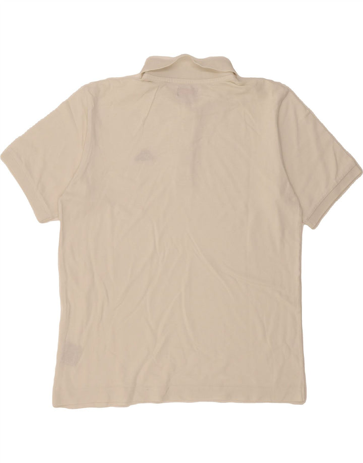 KAPPA Mens Polo Shirt Medium White Cotton Vintage Kappa and Second-Hand Kappa from Messina Hembry 