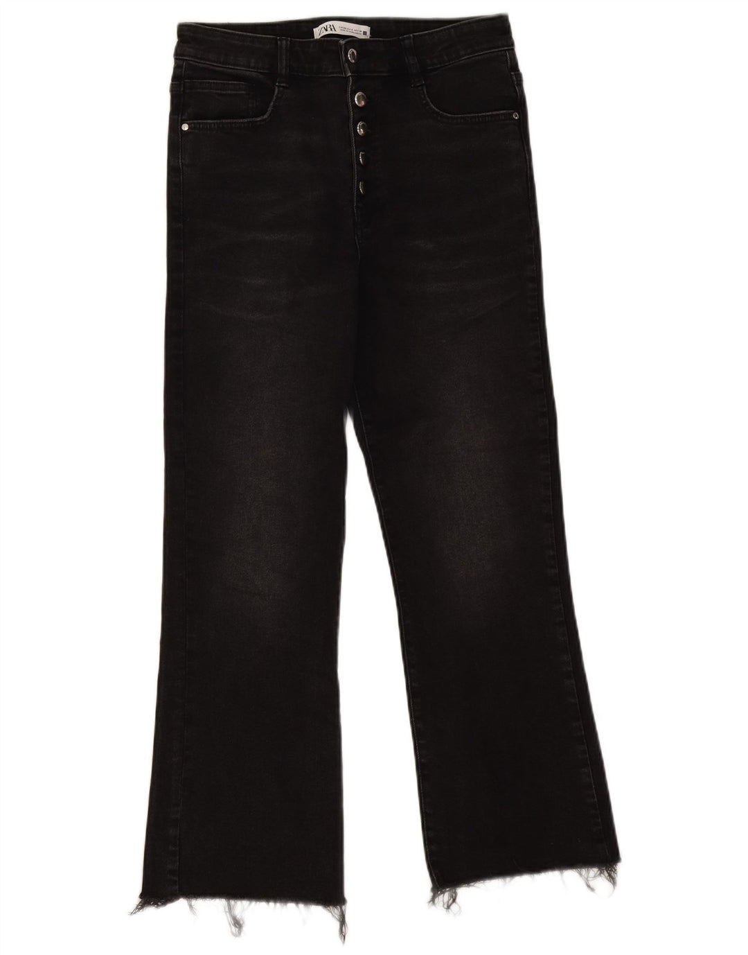 Женские джинсы Bootcut Zara EU 40 Medium W30 L26, черный хлопок