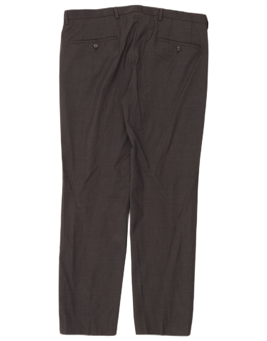Мужские прямые костюмные брюки Hugo Boss IT 48 Medium W34 L30 Серые в клетку