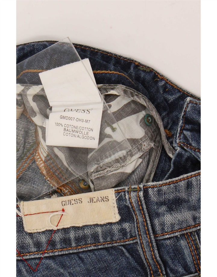 Guess Мужские джинсовые шорты среднего размера W31, синие, хлопок