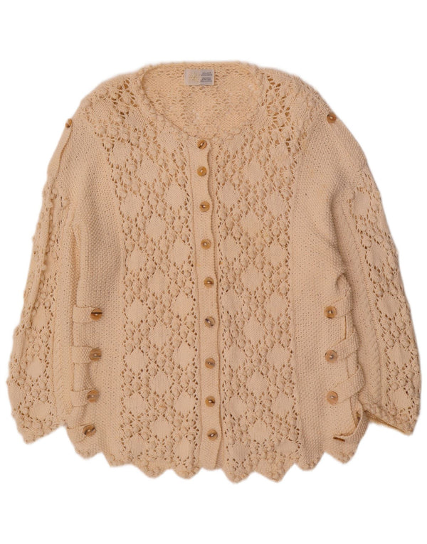 Женский кардиган Golden Spiderweb, британский свитер 18 XL, белый хлопок