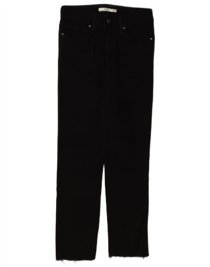 Женские узкие джинсы Levi's 712 W25 L27, черный хлопок