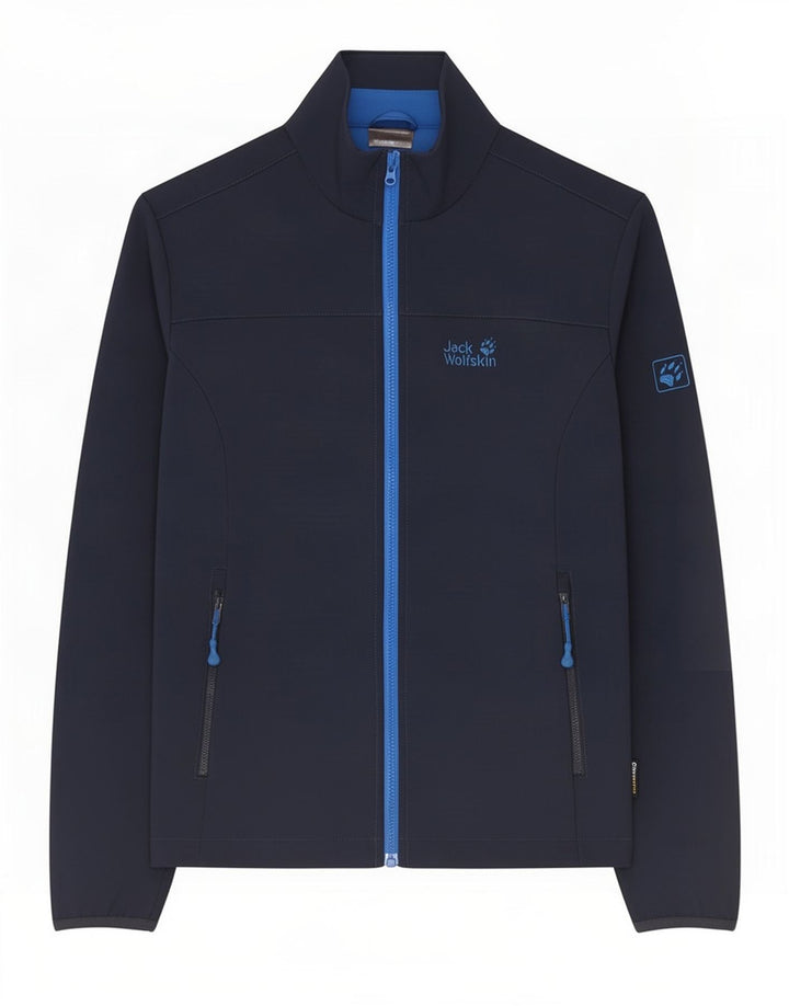 Мужская спортивная куртка Jack Wolfskin UK 36/38, средний темно-синий полиэстер