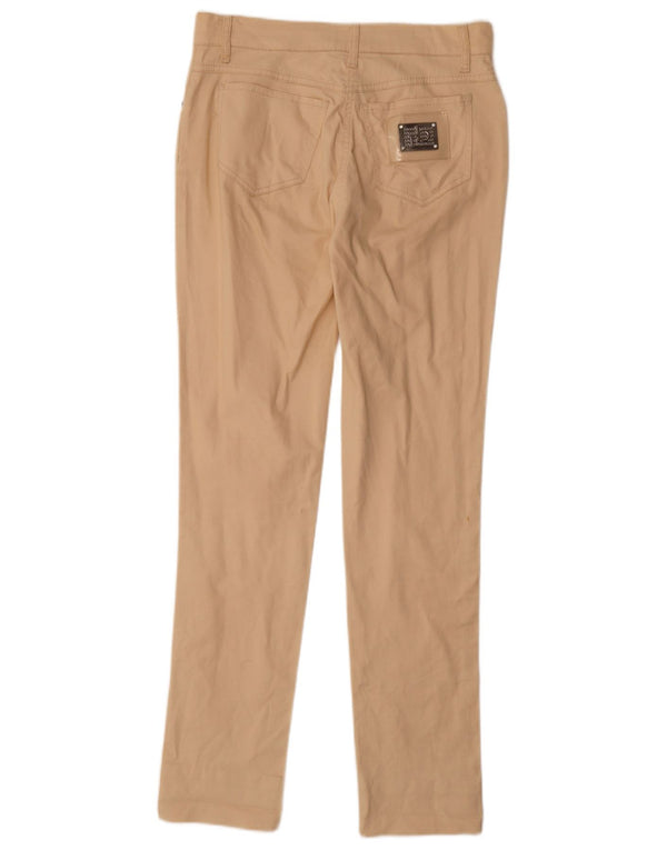 Женские джинсы скинни Roccobarocco IT 42 Medium W30 L31 Бежевые, хлопок