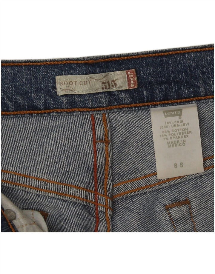 Женские джинсы Levi's 515 Bootcut США 8, средние W32 L30, синие, хлопок
