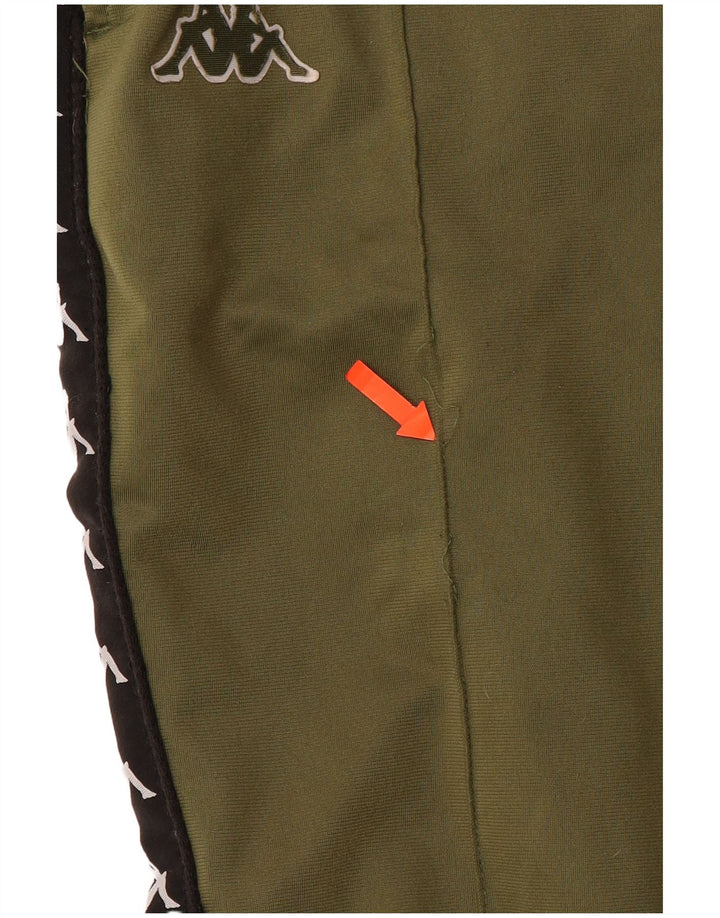 KAPPA Мужские спортивные брюки с графическим рисунком, джоггеры, большие зеленые цветные блоки