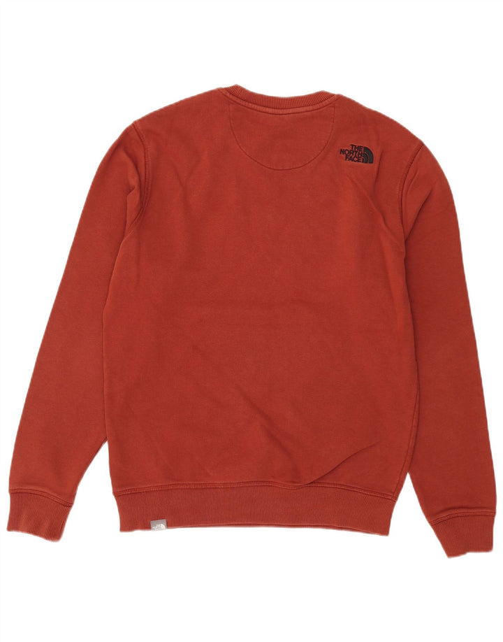 Мужской свитшот с рисунком The North Face, джемпер среднего цвета, бордовый хлопок, хлопок