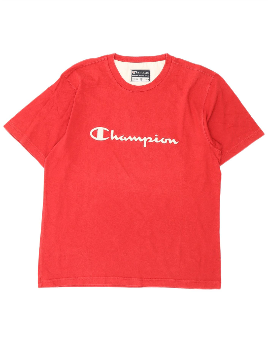 Мужская футболка с рисунком Champion, маленький красный хлопок