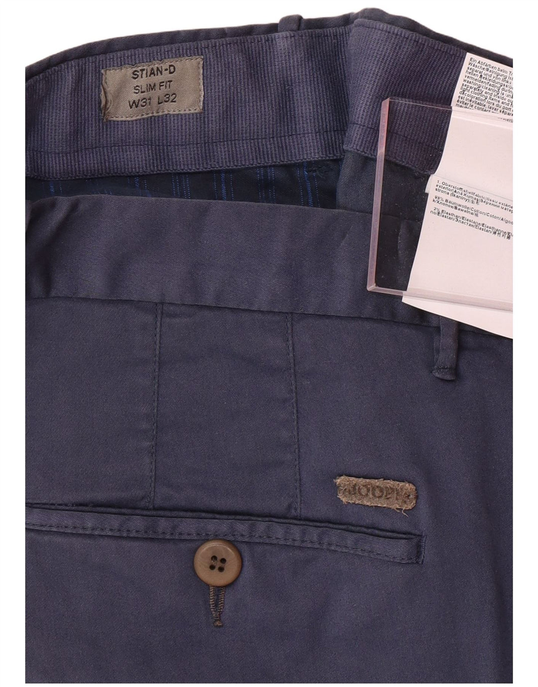 Мужские брюки-чиносы JOOP Slim Fit W31 L32, темно-синие, хлопковые