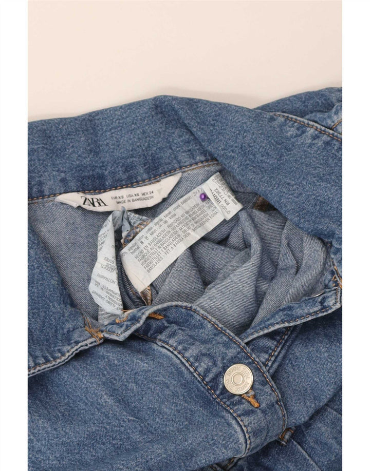 Женский джинсовый комбинезон Zara UK 4 XS, синий хлопок