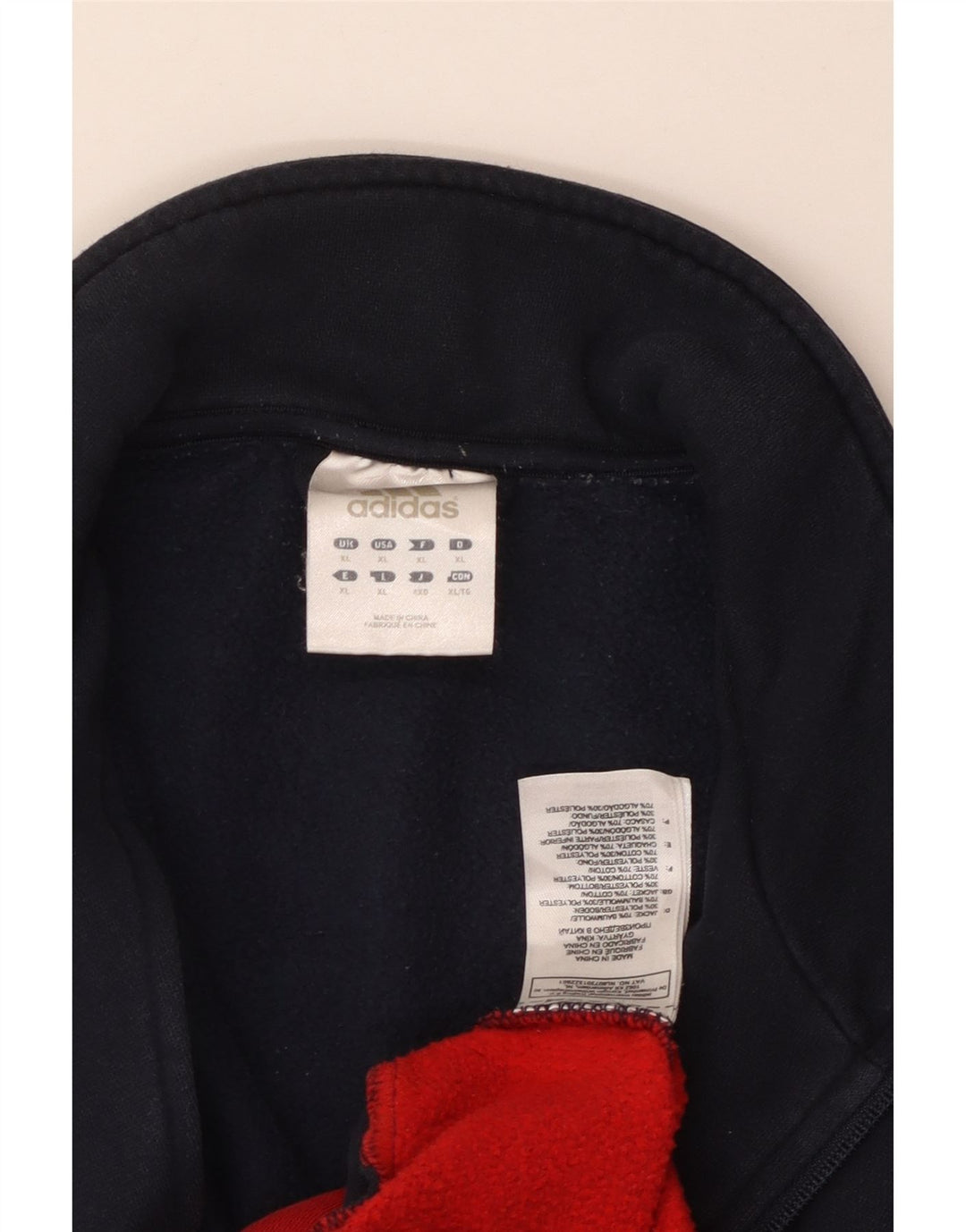 Мужской спортивный костюм Adidas Top Jacket XL Темно-синий Хлопок с цветными блоками