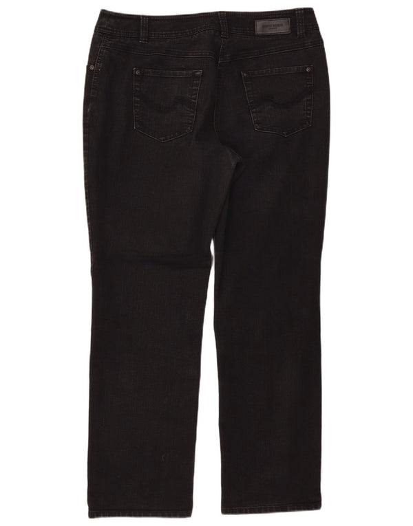 Женские прямые джинсы стандартного кроя Gerry Weber UK 16, большие W34 L40, черные