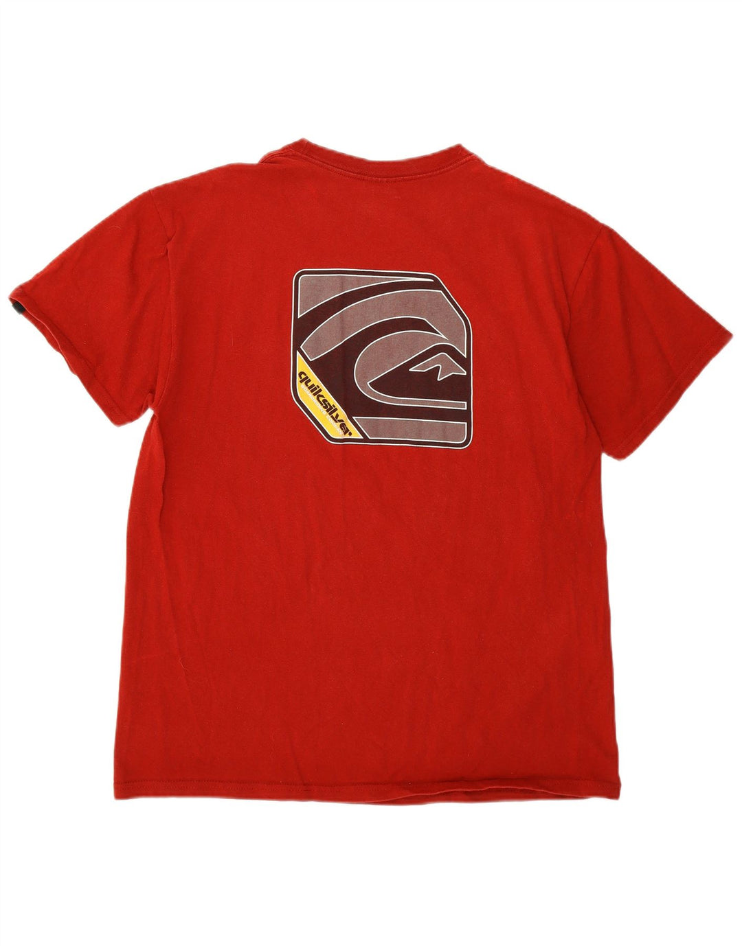 Мужская футболка с рисунком Quiksilver, большой красный хлопок, большой размер