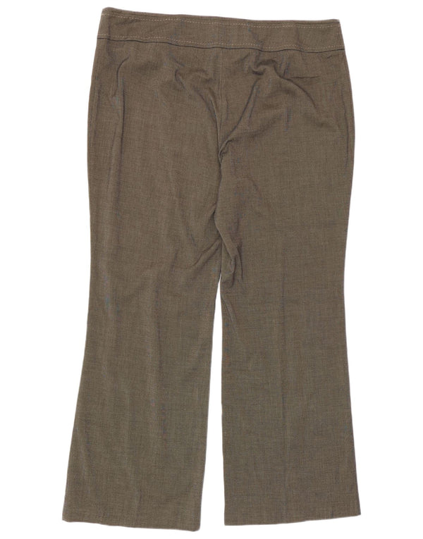 Marks & Spencer Womens Bootcut Casual Trousers UK 20 2XL W40 L30 Brown