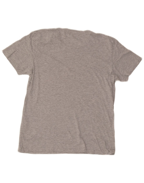 Мужская футболка стандартного кроя с рисунком Jack & Jones Top XL, серый хлопок с крапинками
