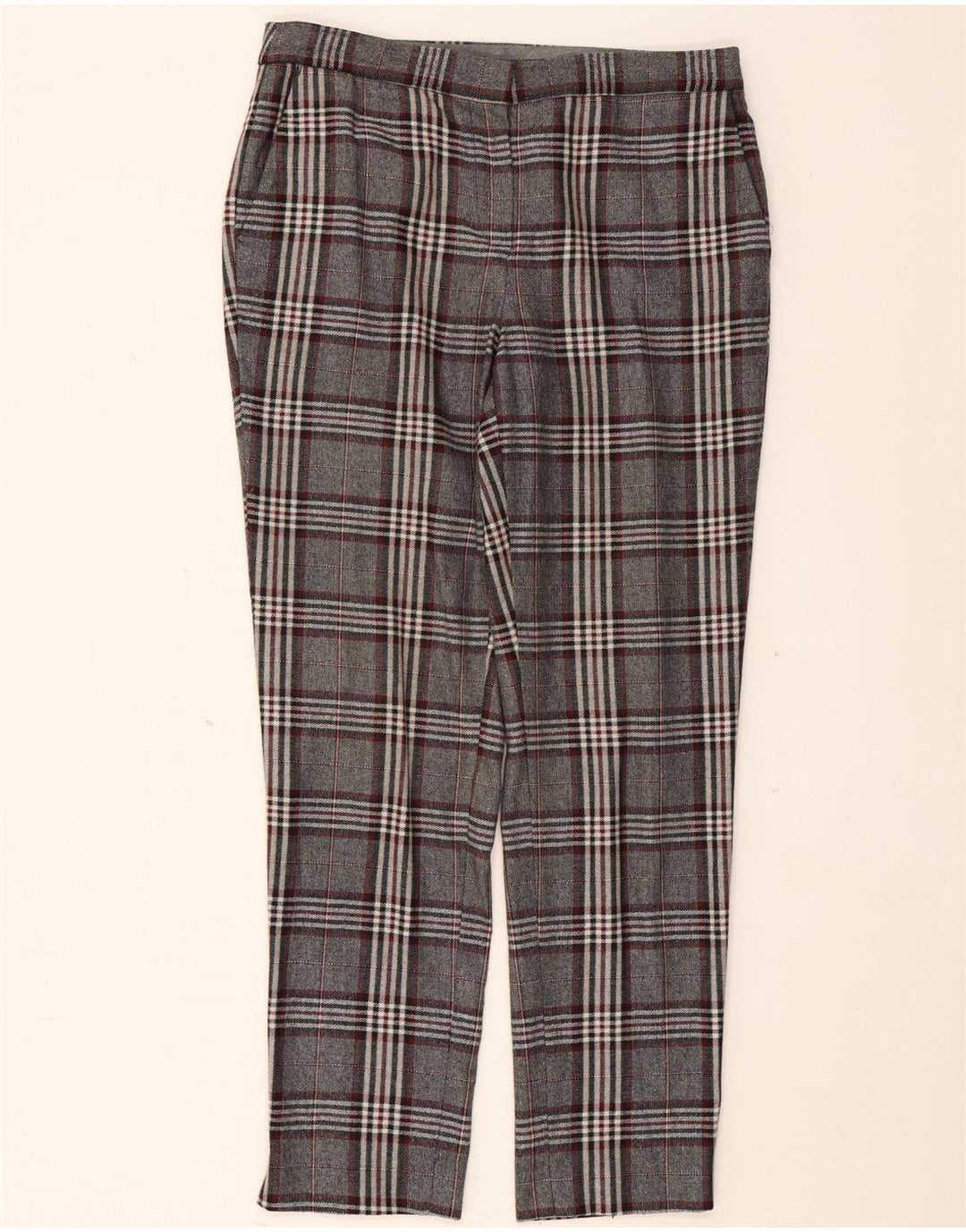 Брюки-чиносы Massimo Dutti женские EU 40 Medium W30 L29 Серые в клетку