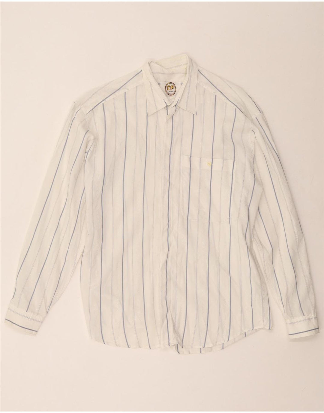 Мужская рубашка VINTAGE, большая белая полоска