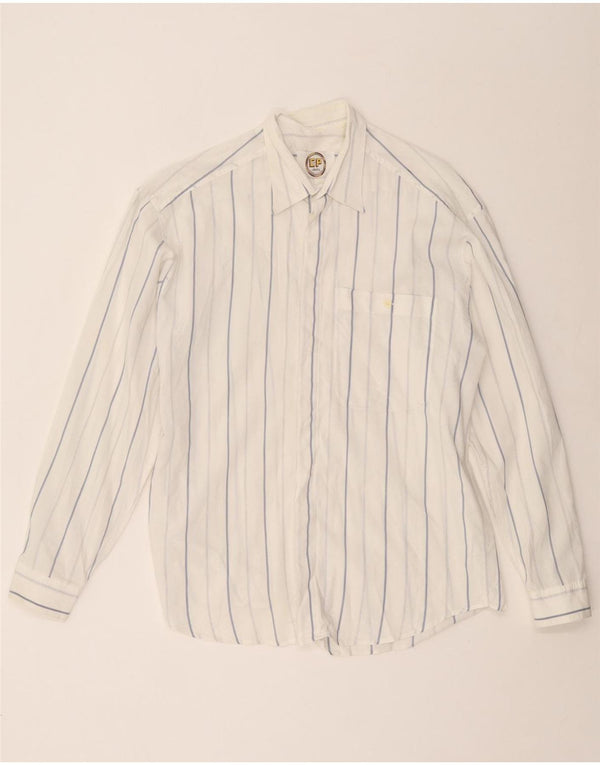 Мужская рубашка VINTAGE, большая белая полоска