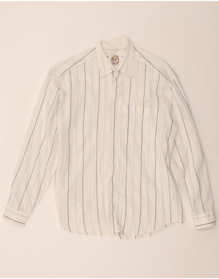 Мужская рубашка VINTAGE, большая белая полоска