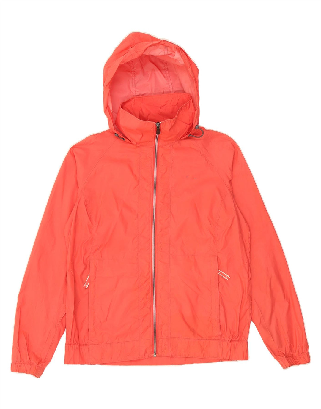 COLUMBIA Womens Hooded Rain Jacket UK 14 Medium Pink Nylon Vintage Columbia and Second-Hand Columbia from Messina Hembry 