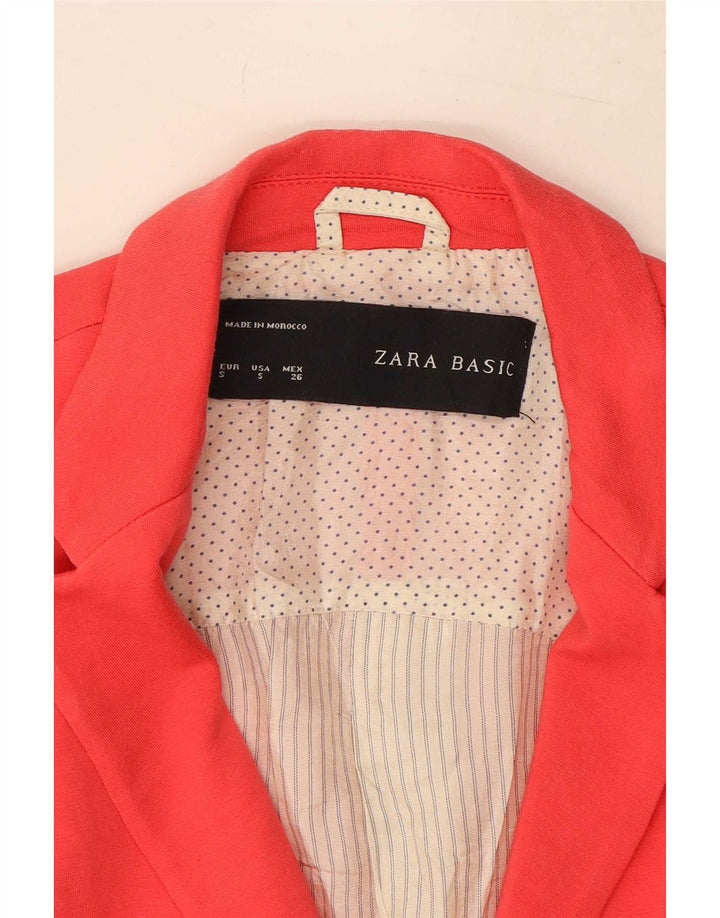 Женский пиджак на 1 пуговице Zara UK 10, маленький красный