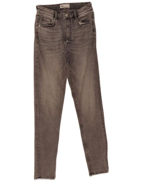 Женские джинсы скинни Zara EU 36 XS W26 L26 Серый хлопок