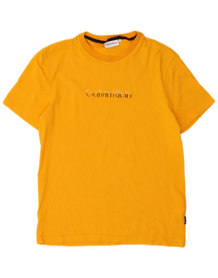 Мужская футболка Calvin Klein, маленький оранжевый хлопок