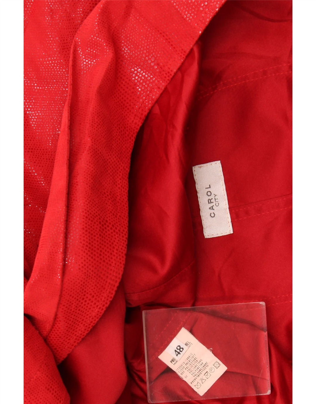 Женский пиджак-пончо Carol UK 18 XL из полиэстера с красными пятнами
