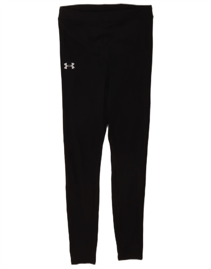 Женские леггинсы Under Armour, средний черный, полиэстер, спортивные