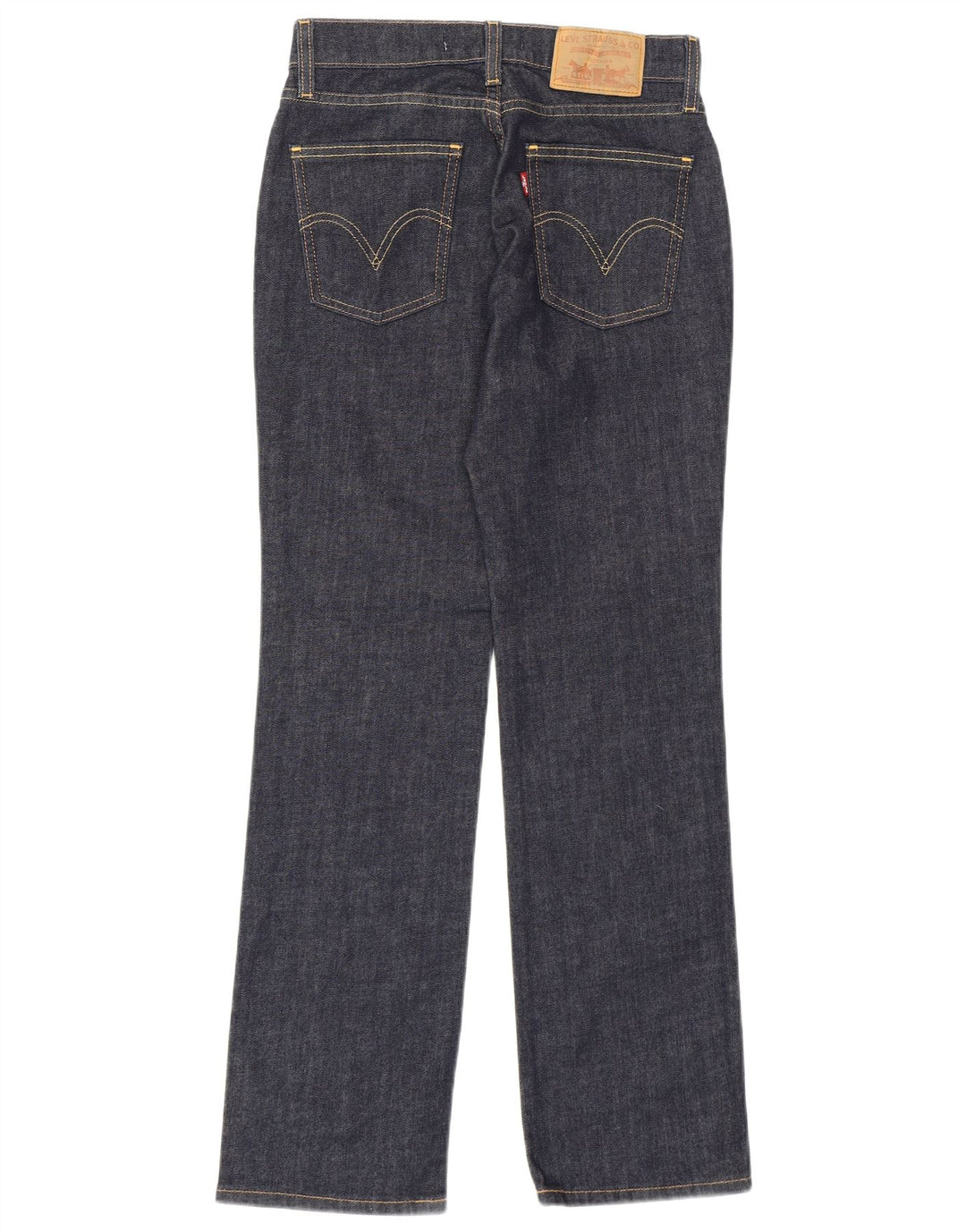 Женские прямые джинсы Levi's 528 W27 L30 темно-синие, хлопок