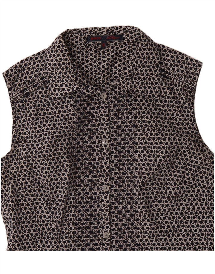 Женская блузка-рубашка без рукавов Les Copains IT 42 Medium Navy Blue Heart