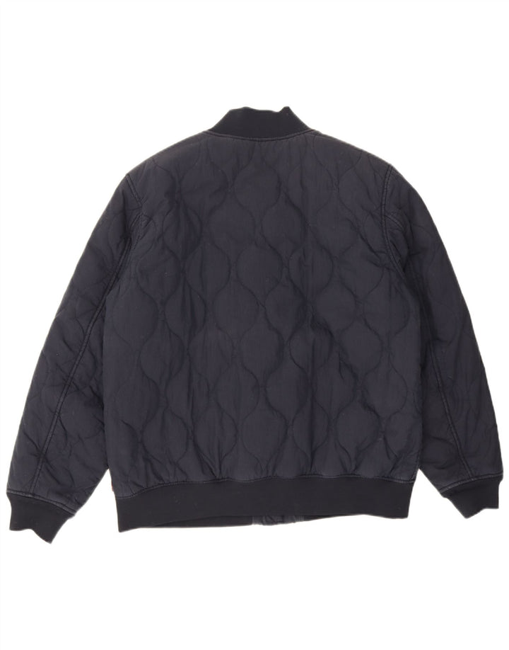 Мужская утепленная куртка-бомбер Levi's UK 42 XL, темно-синий, хлопок